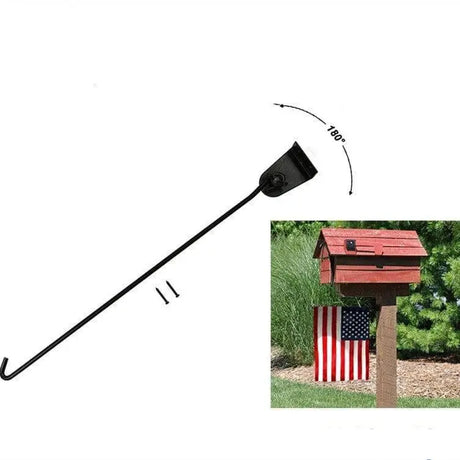 Support de drapeau france aluminium réglable anti-roulis