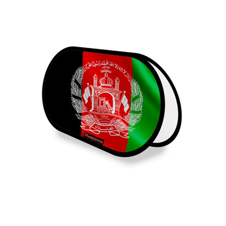 Support publicitaire ovale afghanistan léger facile à installer