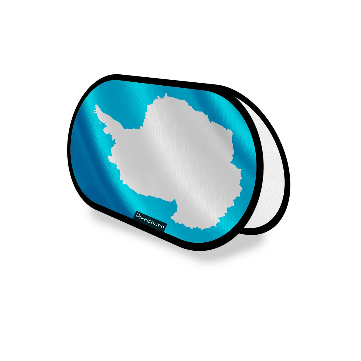 Support publicitaire ovale drapeau antarctique léger facile