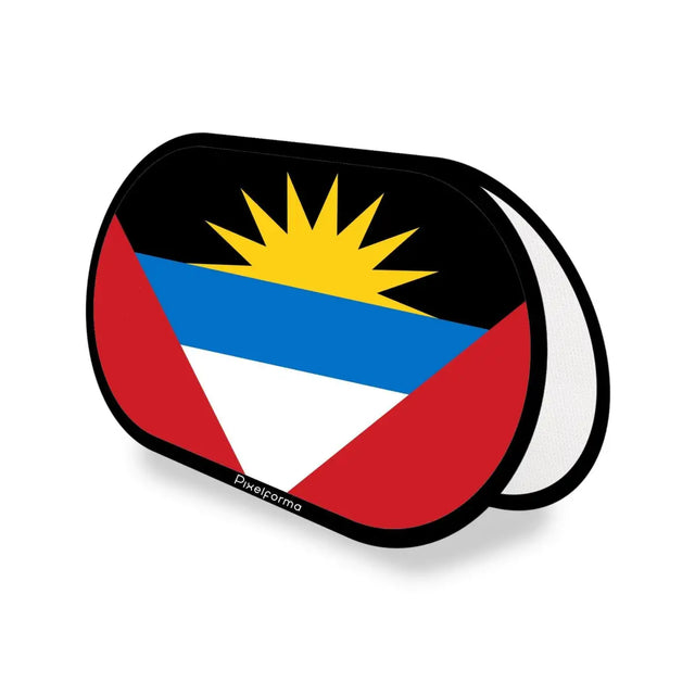 Support publicitaire Ovale Drapeau Antigua-et-Barbuda en Polyester - Pixelforma 