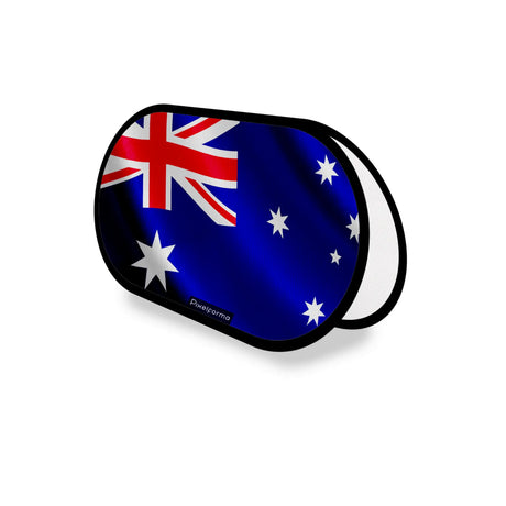 Support publicitaire ovale drapeau australie léger rapide à poser