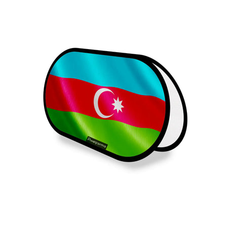 Support publicitaire ovale drapeau azerbaïdjan léger durable