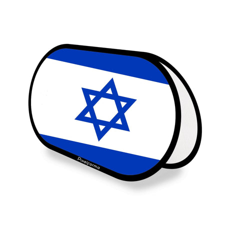 Support publicitaire ovale Drapeau d'Israël - Pixelforma