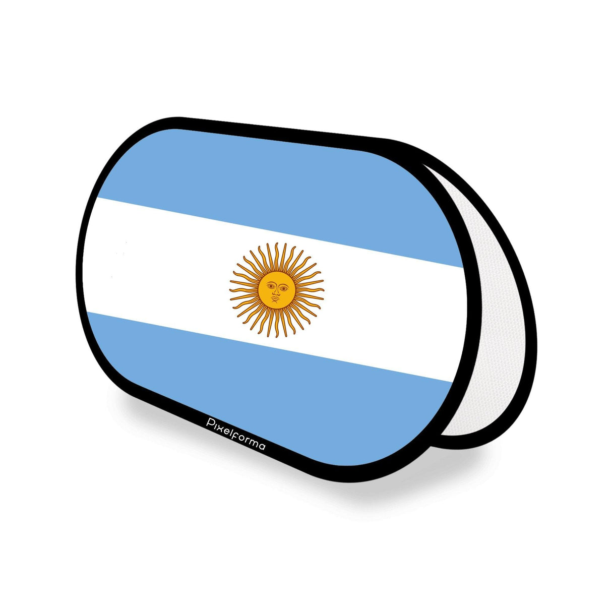 Support publicitaire ovale Drapeau de l'Argentine - Pixelforma