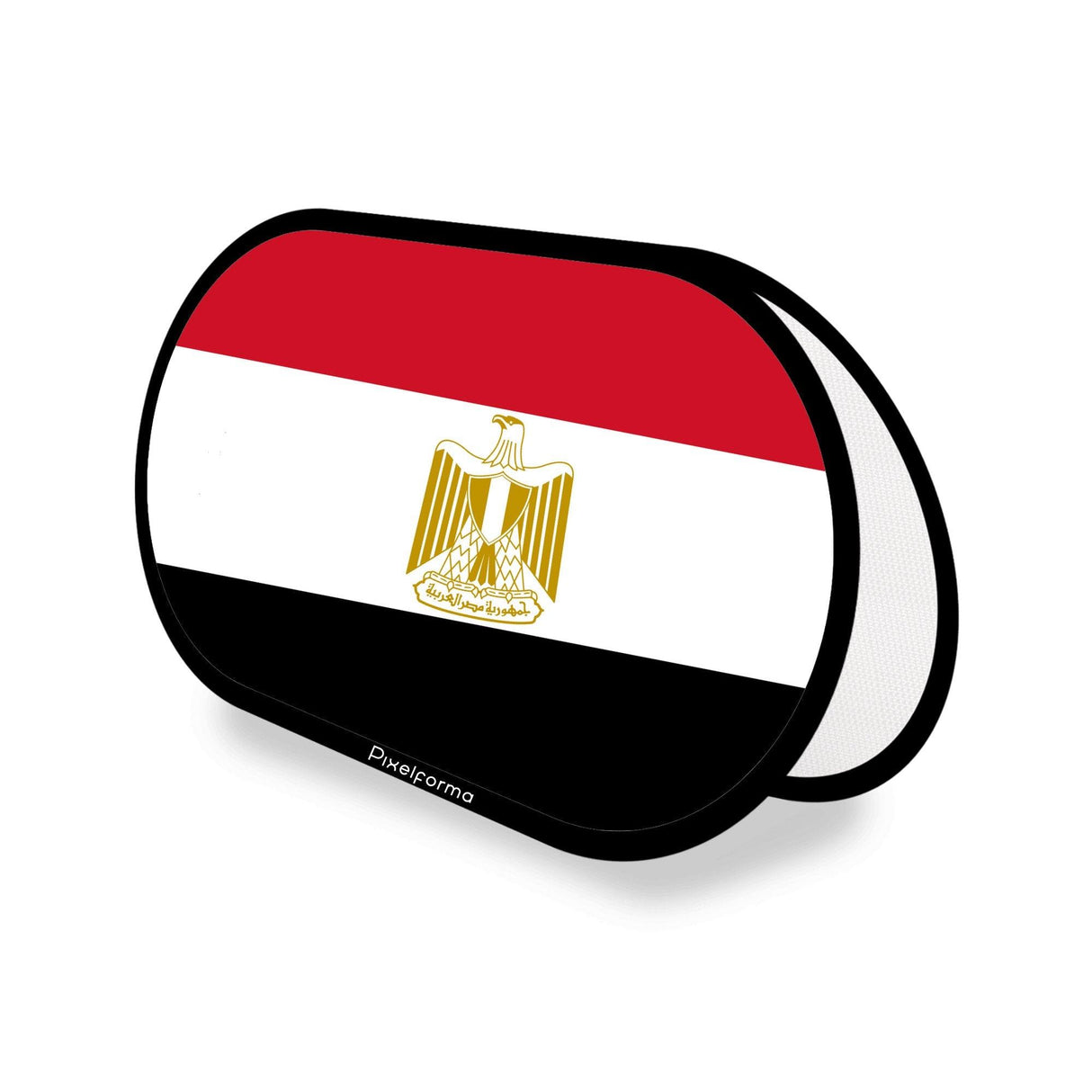 Support publicitaire ovale Drapeau de l'Égypte - Pixelforma