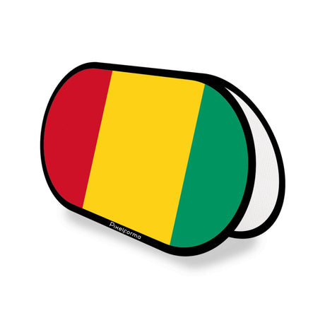 Support publicitaire ovale Drapeau de la Guinée - Pixelforma