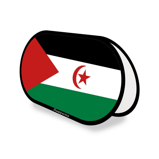 Support publicitaire ovale Drapeau de la République arabe sahraouie démocratique - Pixelforma