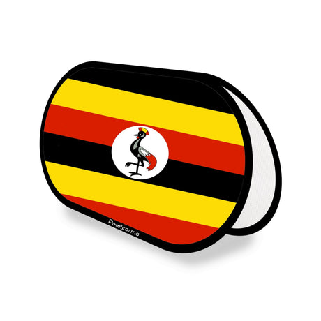 Uganda Flag Oval Advertising Stand - Pixelforma