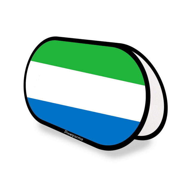 Support publicitaire ovale Drapeau de Sierra Leone - Pixelforma