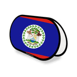 Belize Flag Oval Polyester Advertising Stand