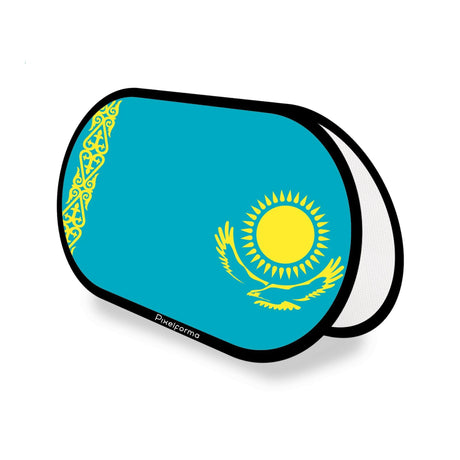 Support publicitaire ovale Drapeau du Kazakhstan officiel - Pixelforma