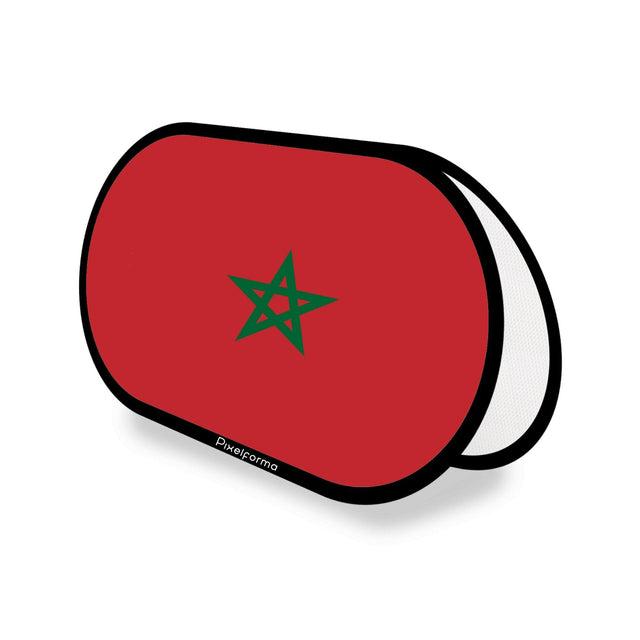 Support publicitaire ovale Drapeau du Maroc - Pixelforma