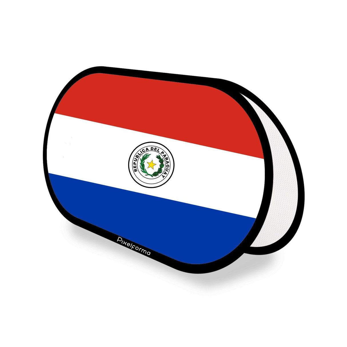 Support publicitaire ovale Drapeau du Paraguay - Pixelforma