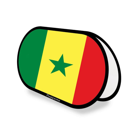 Support publicitaire ovale Drapeau du Sénégal - Pixelforma