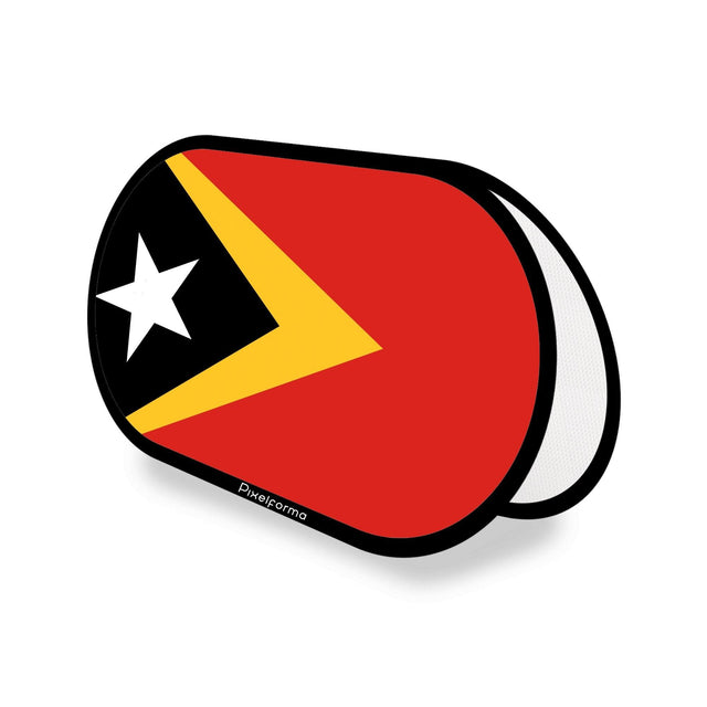 Support publicitaire ovale Drapeau du Timor oriental - Pixelforma