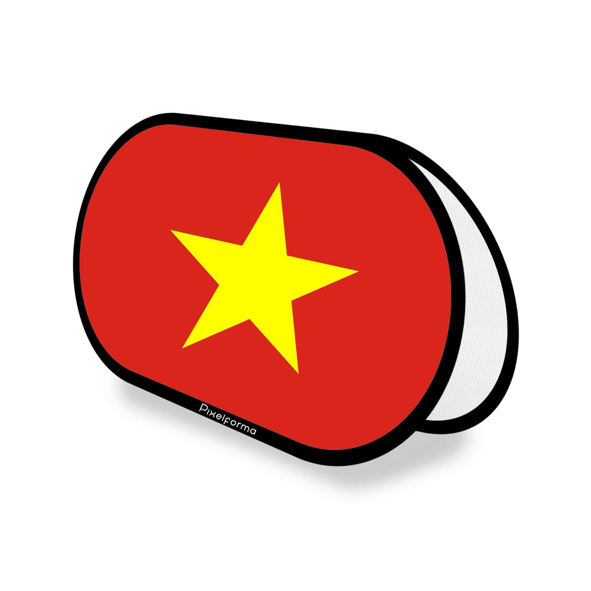 Support publicitaire ovale Drapeau du Viêt Nam - Pixelforma