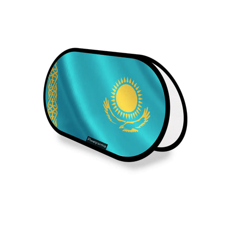 Support publicitaire ovale drapeau kazakhstan léger facile