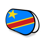 Support publicitaire Ovale Drapeau république démocratique du Congo en Polyester - Pixelforma 