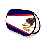 Support publicitaire Ovale Drapeau Samoa américaines en Polyester - Pixelforma 