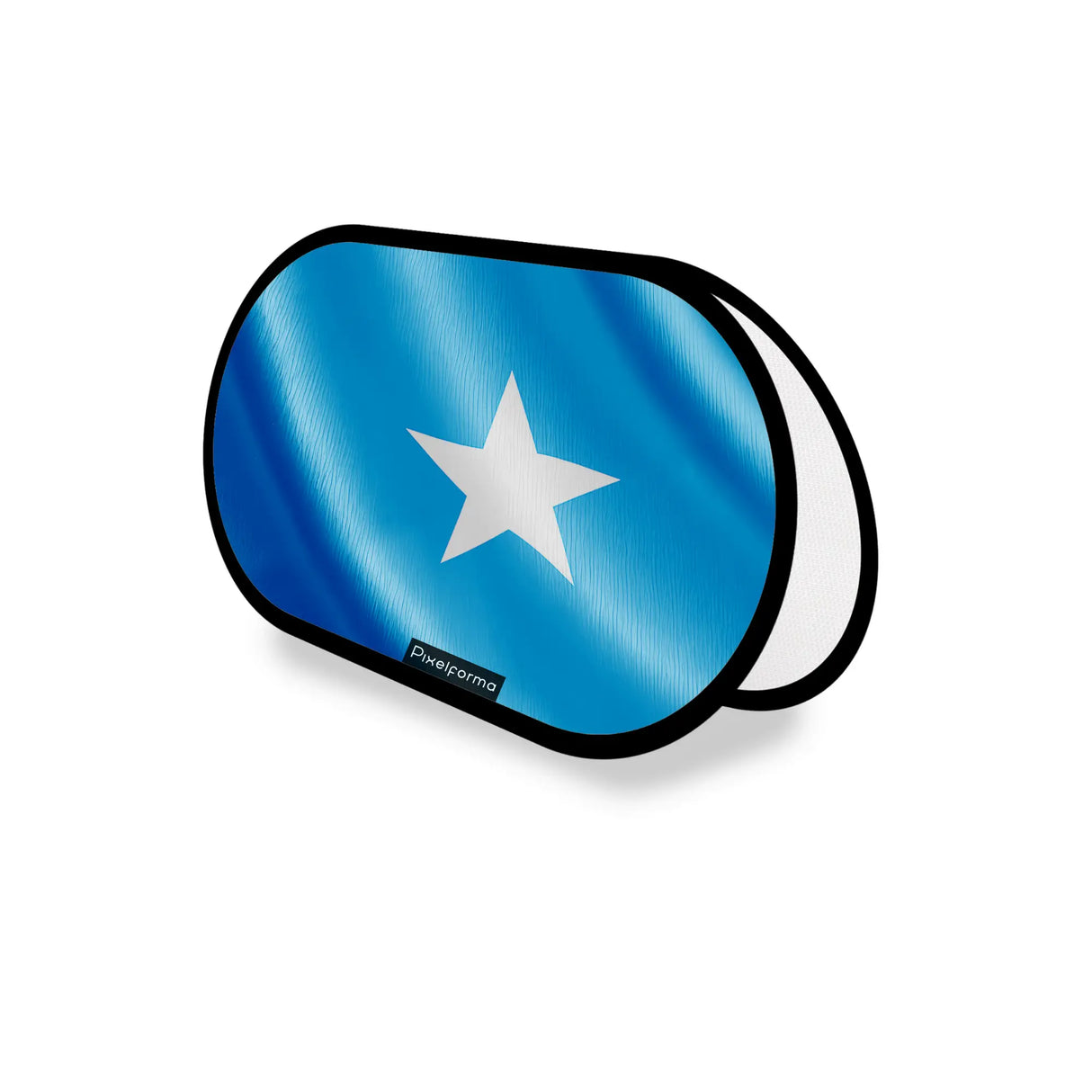 Support publicitaire ovale drapeau somalie léger facile