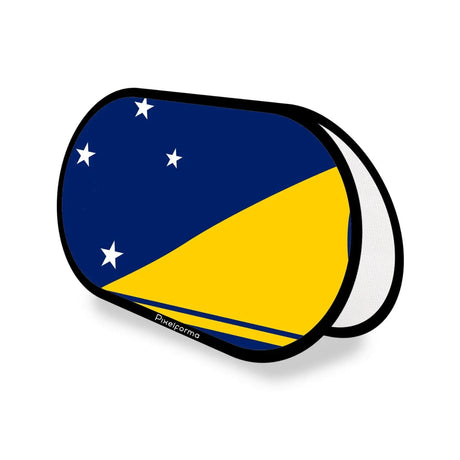 Support publicitaire ovale drapeau tokelau en polyester - pixelforma