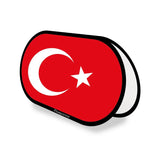 Support publicitaire Ovale Drapeau Turquie en Polyester - Pixelforma 