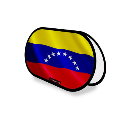 Support publicitaire ovale drapeau venezuela léger facile