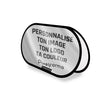 Support publicitaire ovale france acier tissu de pêche