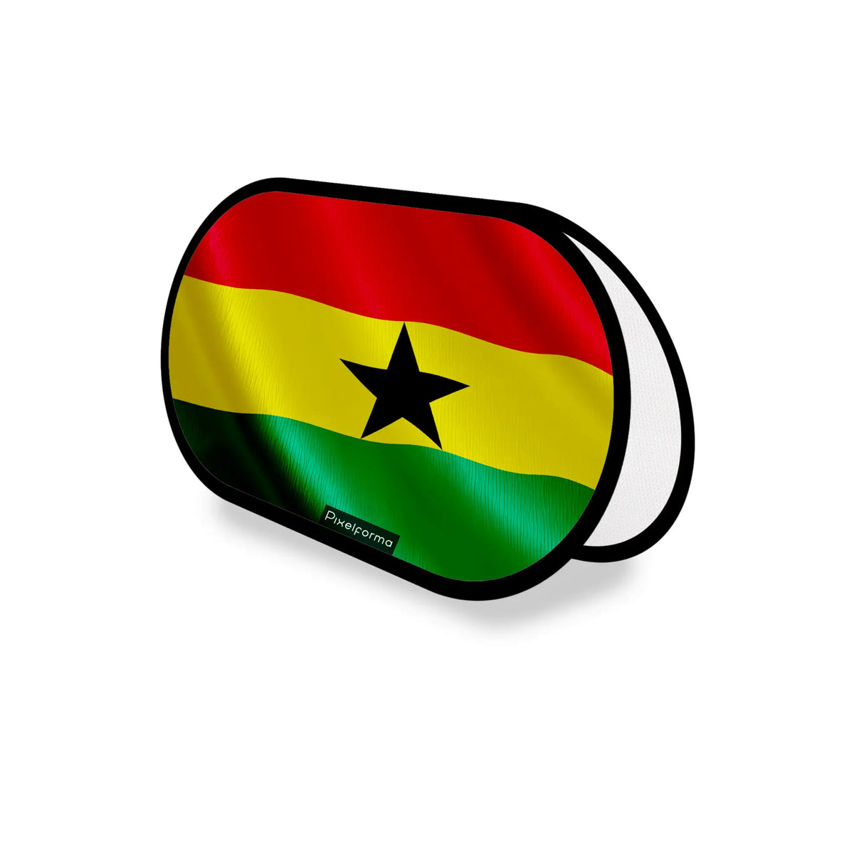 Support publicitaire ovale ghana léger fil d’acier