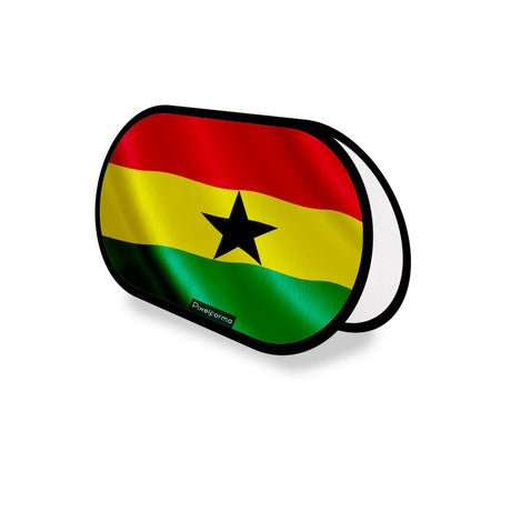 Support publicitaire ovale ghana léger fil d’acier