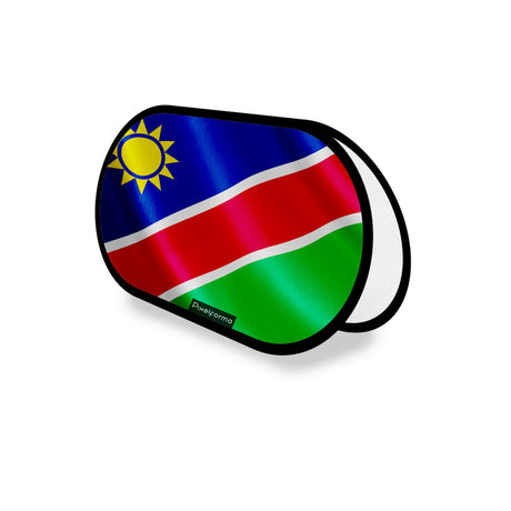 Support publicitaire ovale namibie léger facile à installer