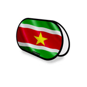 Support publicitaire ovale suriname léger facile à installer
