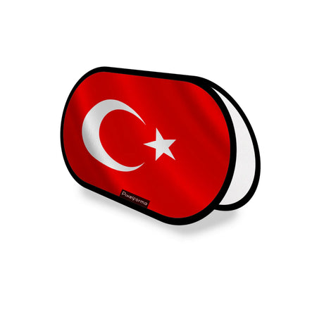 Support publicitaire ovale turquie léger facile à installer