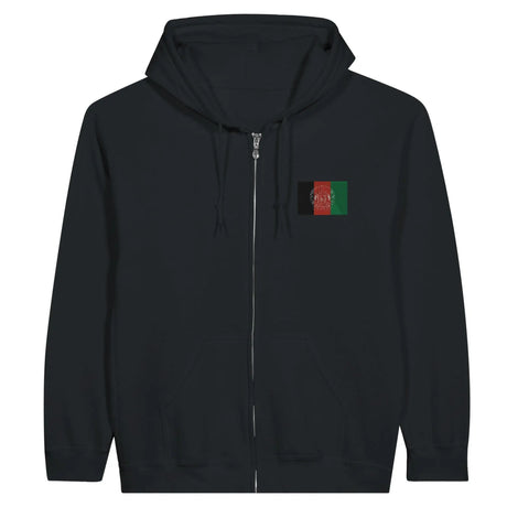 Sweat à capuche afghanistan coton mélangé broderie couleur
