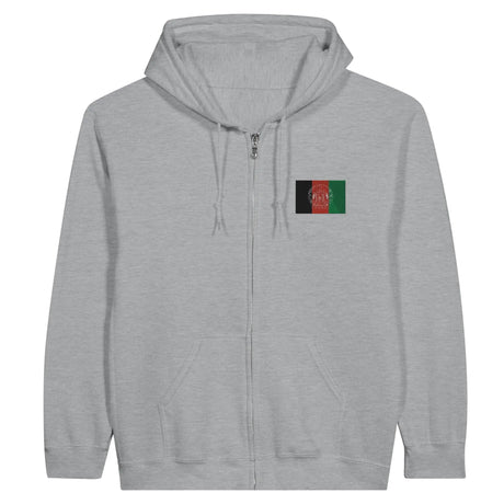 Sweat à capuche afghanistan coton mélangé broderie couleur