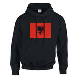 Sweat à capuche albanie coton mélangé broderie durable