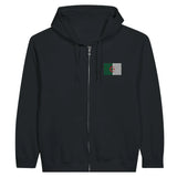 Sweat à capuche algérie coton mélangé broderie couleur