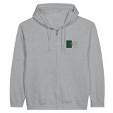 Sweat à capuche algérie coton mélangé broderie couleur