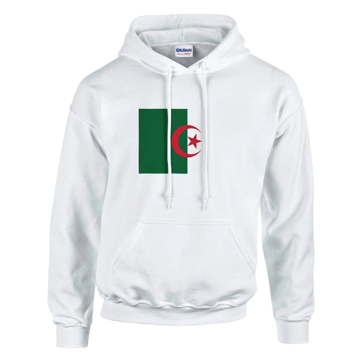 Sweat à capuche algérie coton mélangé broderie douce