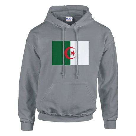 Sweat à capuche algérie coton mélangé broderie douce