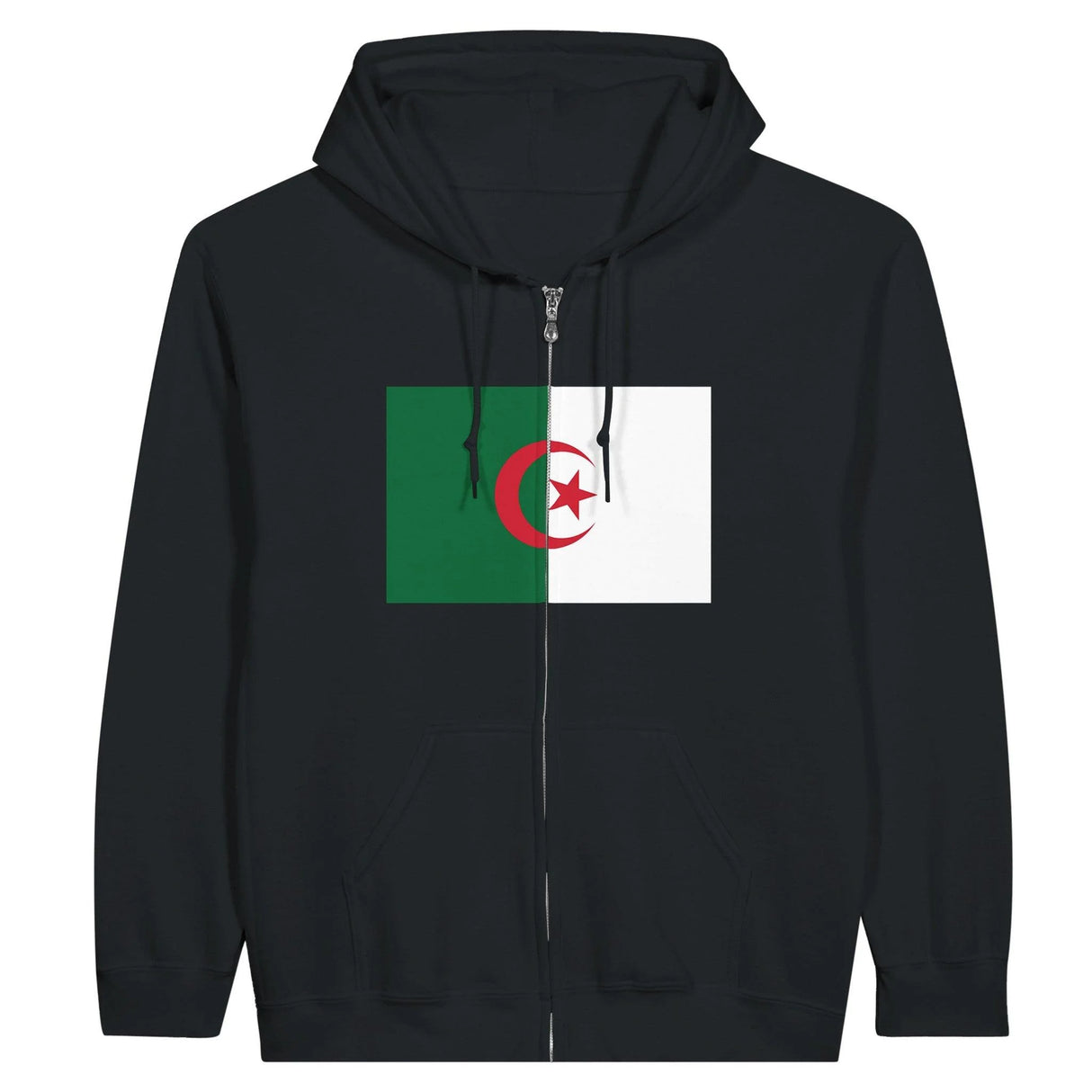 Sweat à capuche algérie coton mélangé fermeture éclair