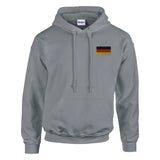 Sweat à capuche allemagne coton mélangé brodé confortable
