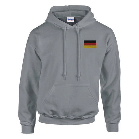 Sweat à capuche allemagne coton mélangé brodé confortable