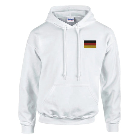 Sweat à capuche allemagne coton mélangé brodé confortable