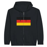 Sweat à capuche allemagne coton mélangé fermeture éclair
