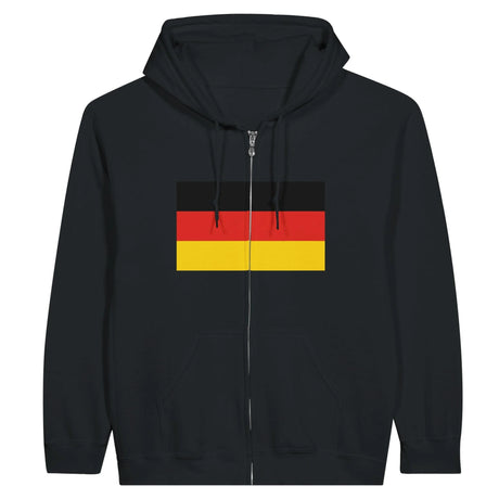 Sweat à capuche allemagne coton mélangé fermeture éclair