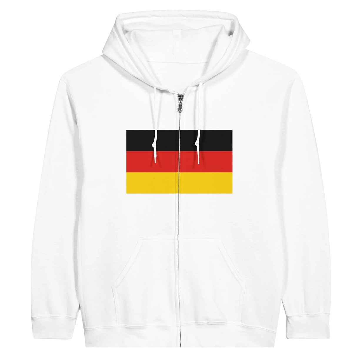 Sweat à capuche allemagne coton mélangé fermeture éclair