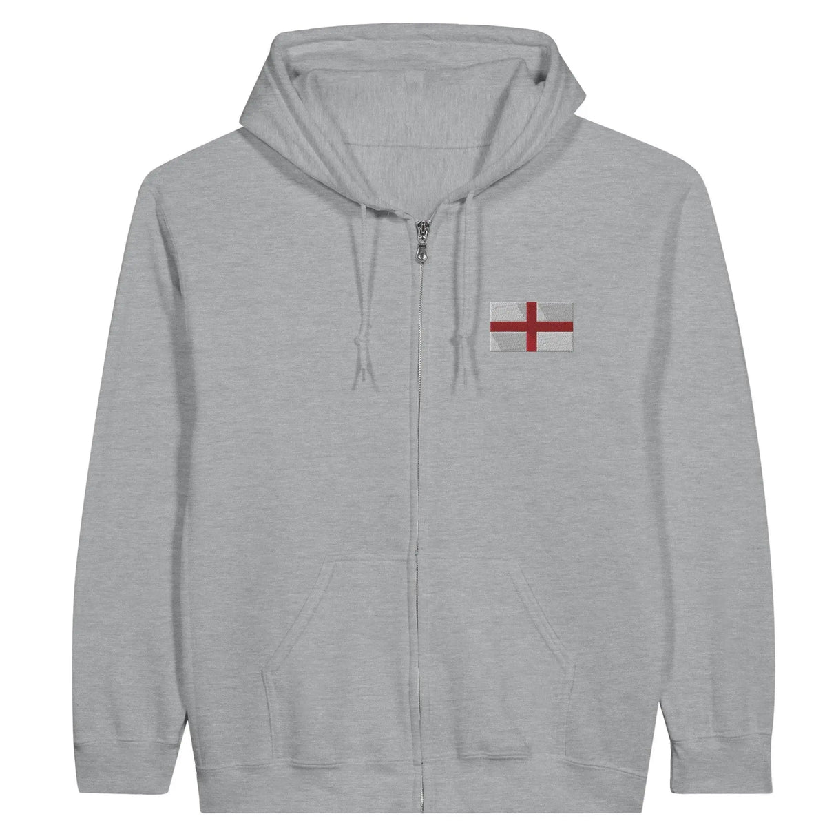 Sweat à capuche angleterre coton mélangé broderie couleur