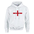 Sweat à capuche angleterre coton mélangé broderie drapeau