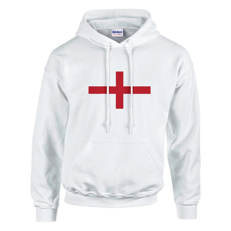 Sweat à capuche angleterre coton mélangé broderie drapeau
